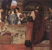 Alma-Tadema, Sir Lawrence Hadrian Vistiting a Romano-British Pottery (mk23) china oil painting artist